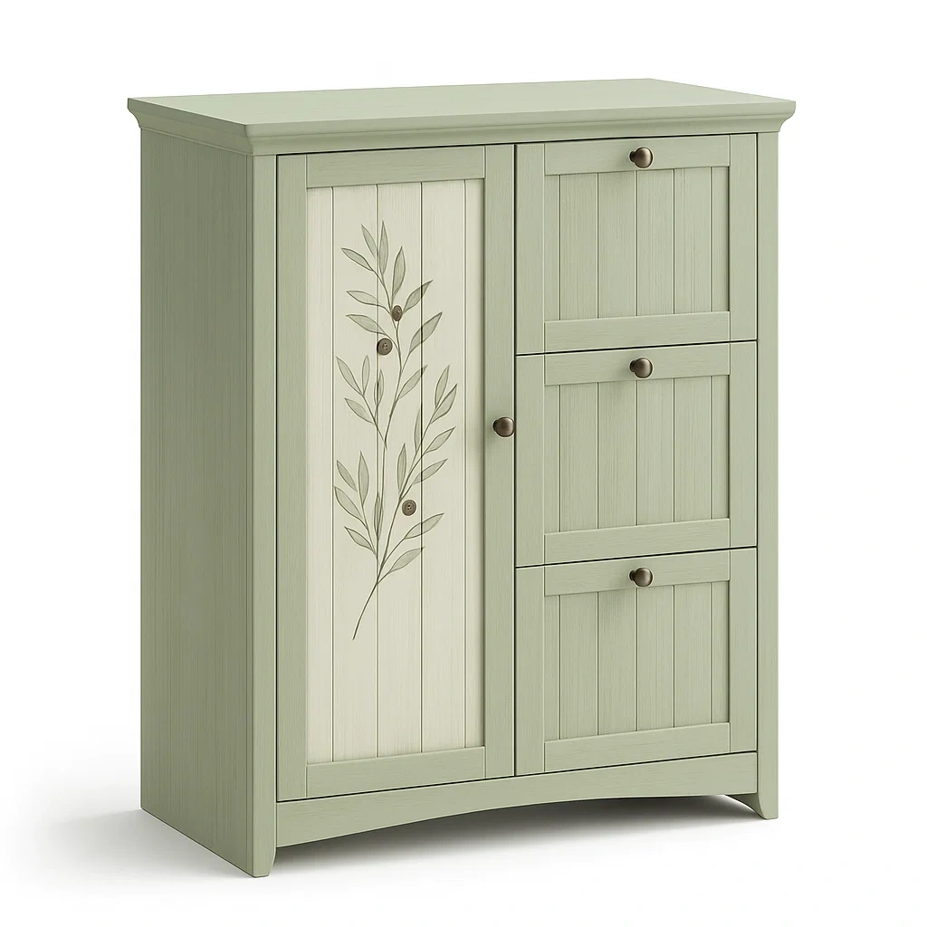 Armoires de rangement en bois mélaminé avec motif décoratif-LUXEGLOWZZ