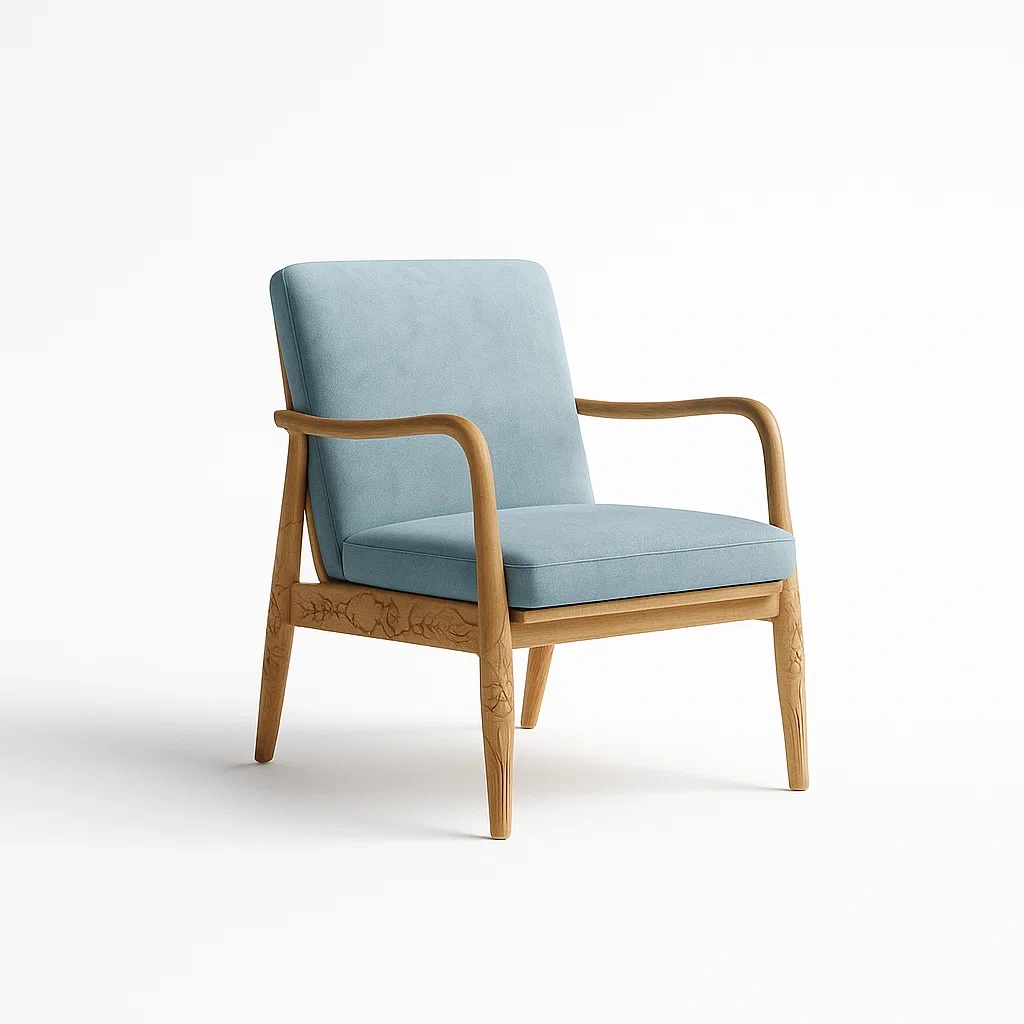 Fauteuils relax en bois et tissu polyester-LUXEGLOWZZ