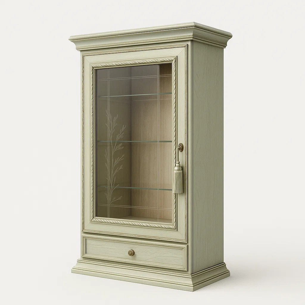 Vitrines en bois avec porte en verre trempé-LUXEGLOWZZ