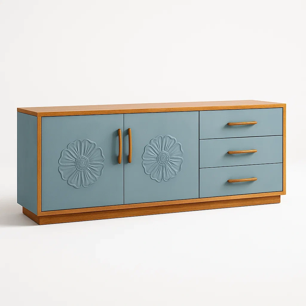 Buffets en bois avec portes et tiroirs-LUXEGLOWZZ