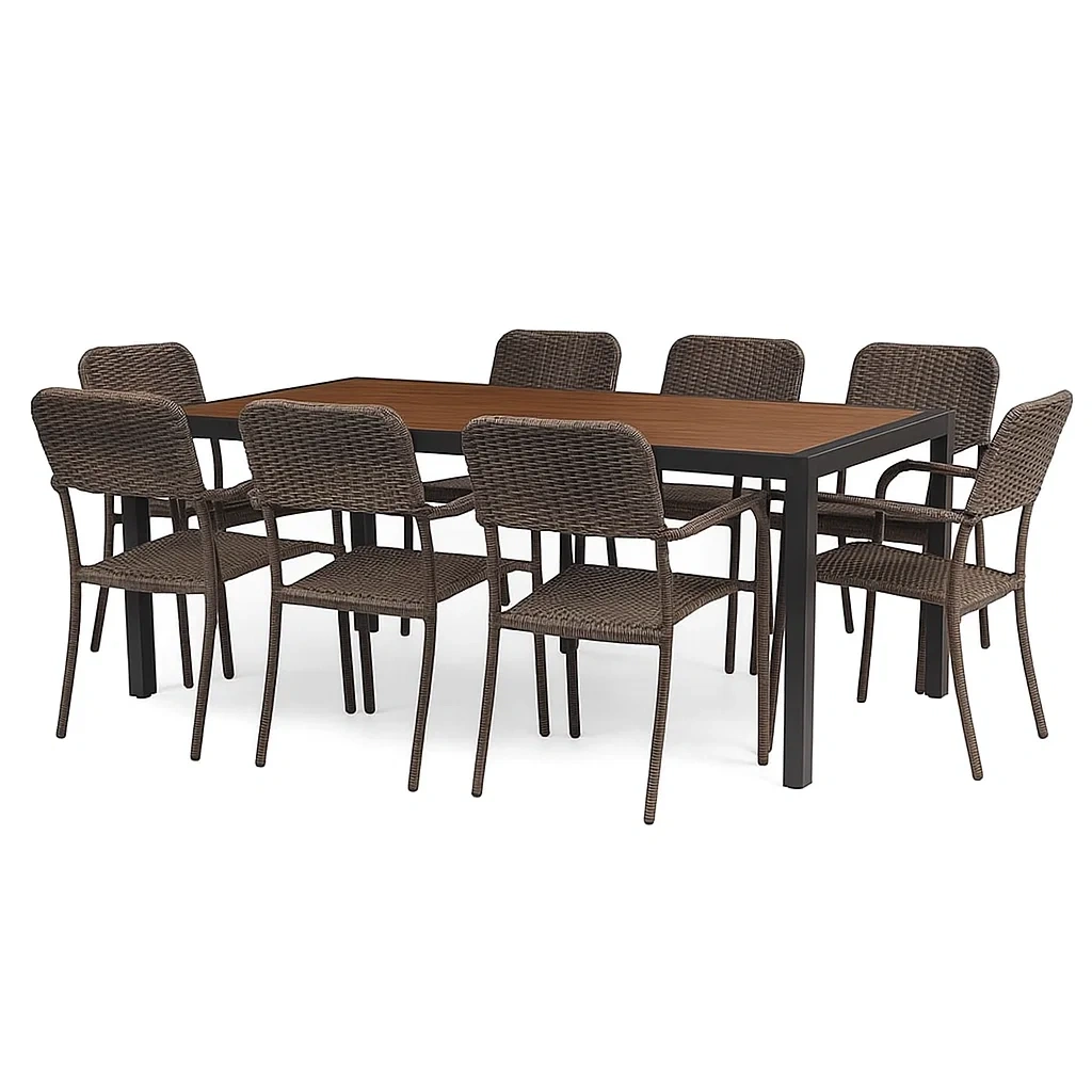 Mobilier d'extérieur,Ensemble table à manger et chaise