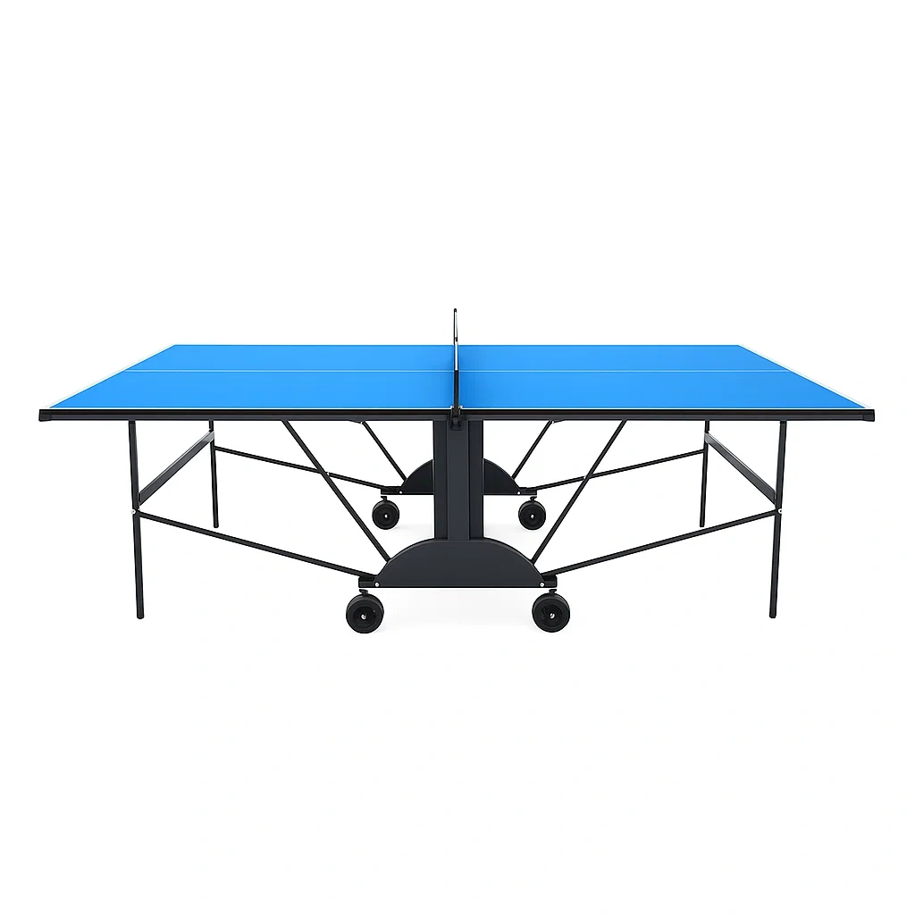 Table de ping pong pliante en bois et métal 274x152.5x76 cm bleu-LUXENOOKZ