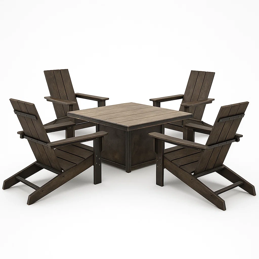 Mobilier d'extérieur,Ensemble de chaises Adirondack