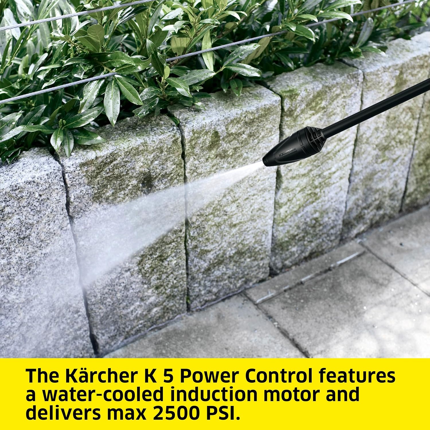 Kärcher K 4 Power Control 1900 PSI (máx. 2250 PSI) 1.5 GPM Lavadora a presión de inducción de Potencia eléctrica con varitas de pulverización Vario y DirtBlaster