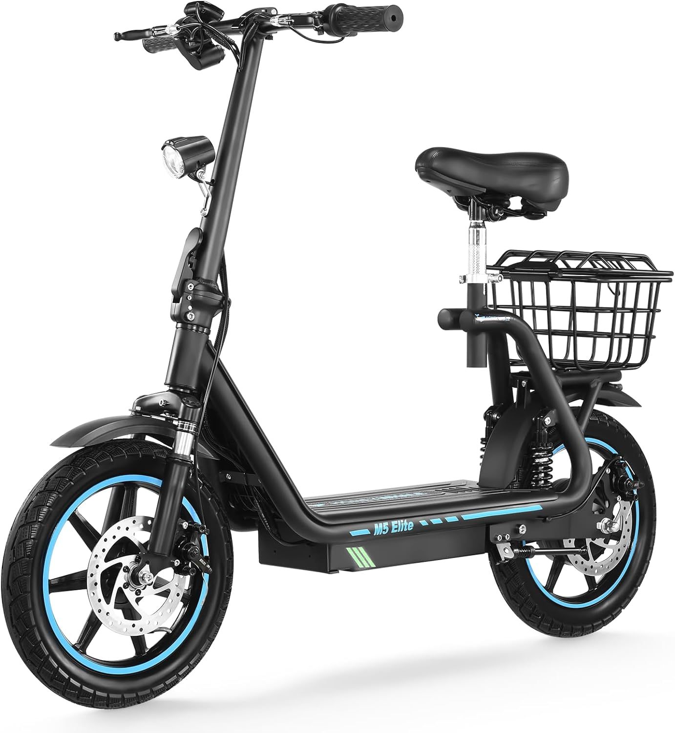 HONEYWHALE M5 Elite Scooter Eléctrico de Adultos, Patín Eléctrico Pleg