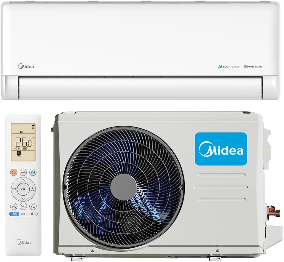 Midea Aire Acondicionado Minisplit Ecomaster Inverter SEER 18, 1 Ton, Sólo Frío, 220V; MAS12C2EZI