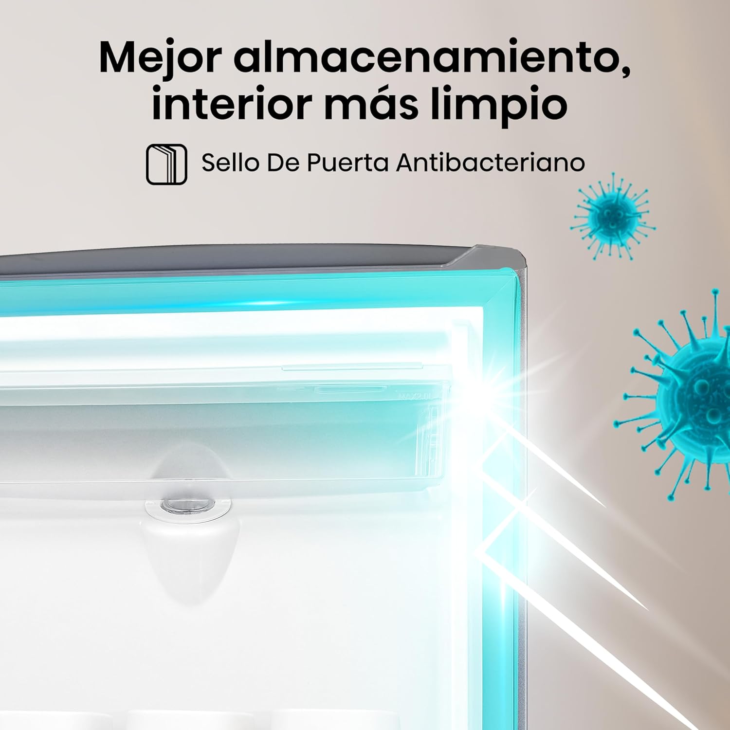 Hisense RR63D6WGX-Refrigerador Una Puerta, 6.3 pies cúbicos con Dispensador de Agua,Deshielo Semiautomático,Sello de Puerta Antibacteriano,52x54x128cm(AnchoxLargoxAlto),Gris