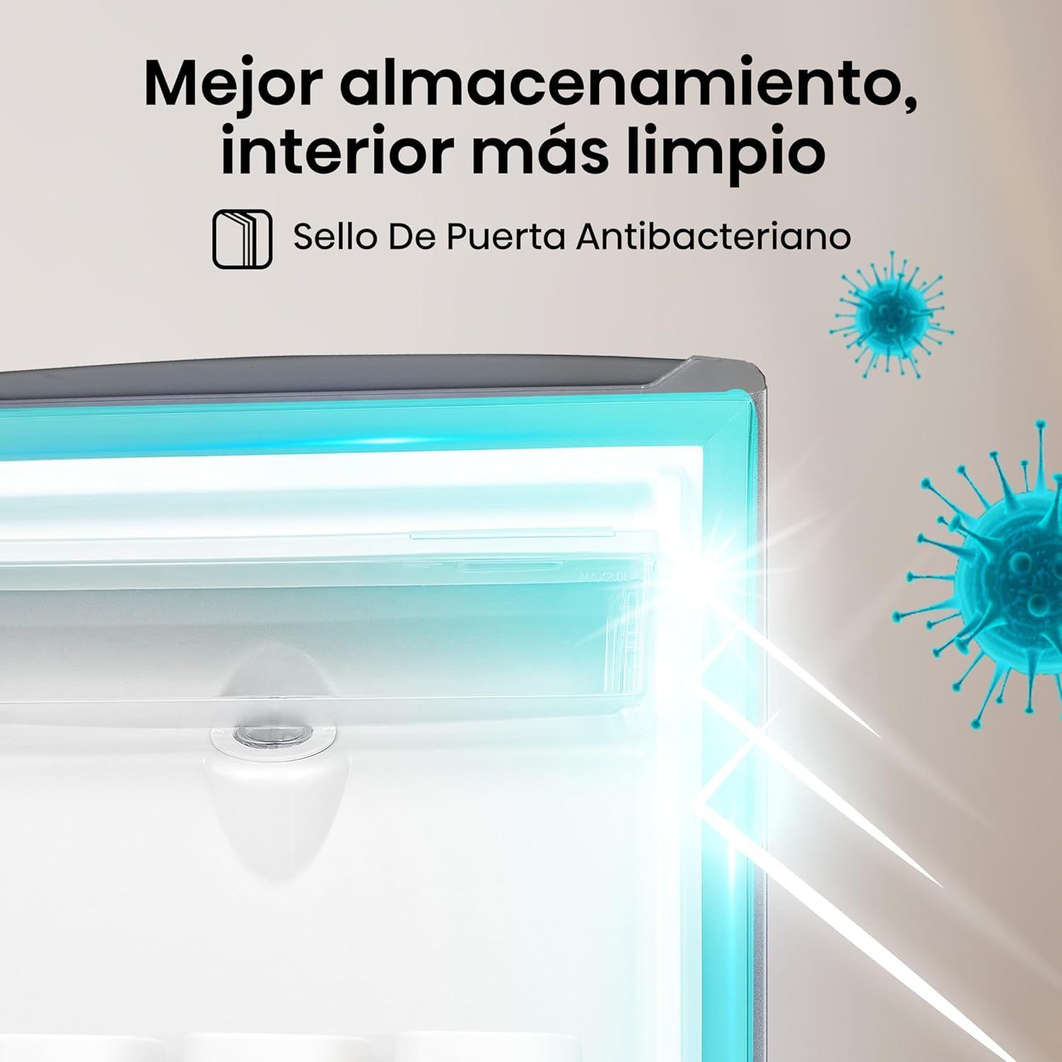 Hisense RR63D6WGX-Refrigerador Una Puerta, 6.3 pies cúbicos con Dispensador de Agua,Deshielo Semiautomático,Sello de Puerta Antibacteriano,52x54x128cm(AnchoxLargoxAlto),Gris