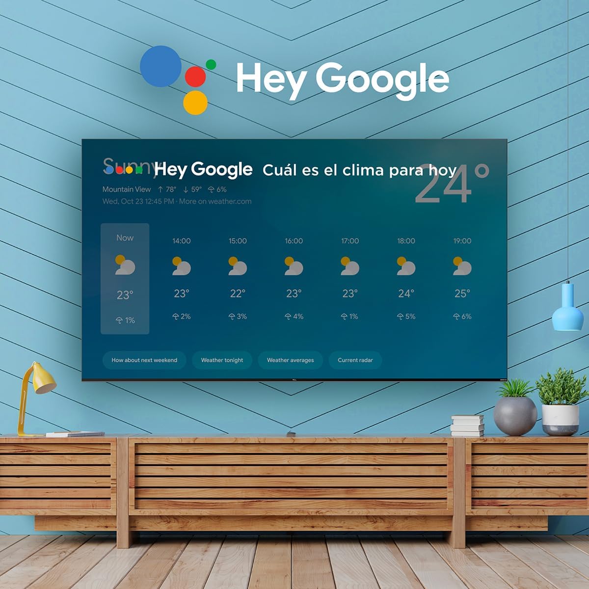 TCL Smart TV Pantalla 55" 55S451G Google TV 4K UHD Ultra HD | HDR 10 | 270 NITS 60 Hz | Dolby Audio Digital + | Compatible con Alexa