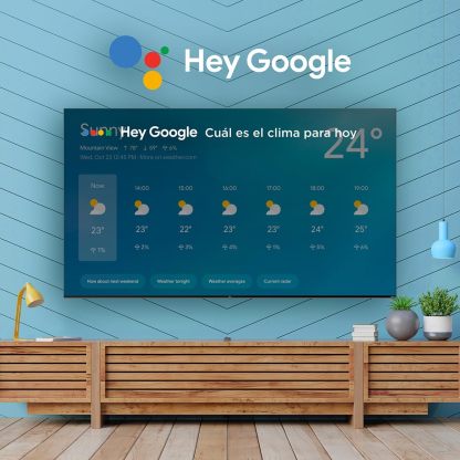 TCL Smart TV Pantalla 55" 55S451G Google TV 4K UHD Ultra HD | HDR 10 | 270 NITS 60 Hz | Dolby Audio Digital + | Compatible con Alexa