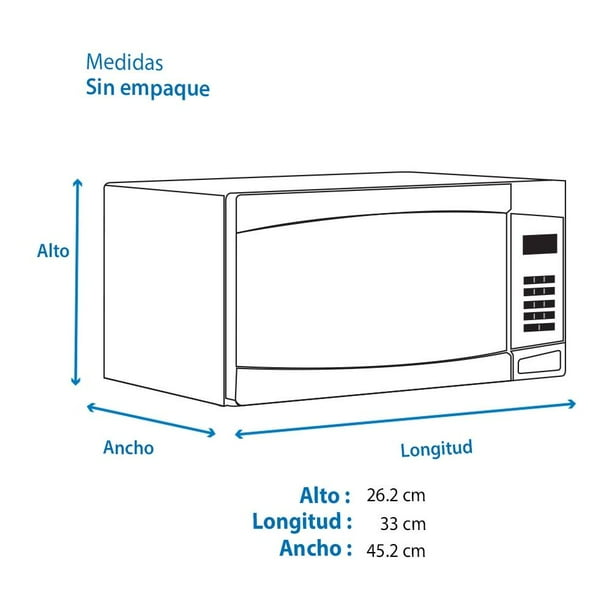Horno de Microondas Mabe 0.7 Pies Cúbicos HMM70SW Blanco