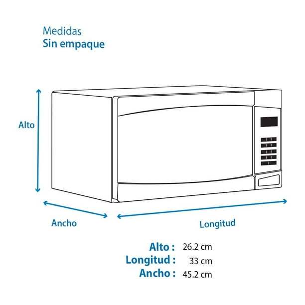 Horno de Microondas Mabe 0.7 Pies Cúbicos HMM70SW Blanco