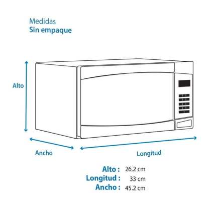 Horno de Microondas Mabe 0.7 Pies Cúbicos HMM70SW Blanco
