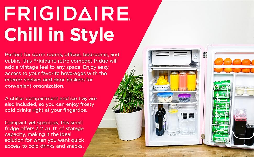 Frigidaire nevera compacta retro nevera pequeña 