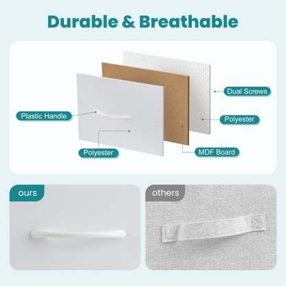 Yanming Cómoda de Tela con 9 cajones, Estructura de Acero y Tapa de Madera para Dormitorio, Armario, Entrada
