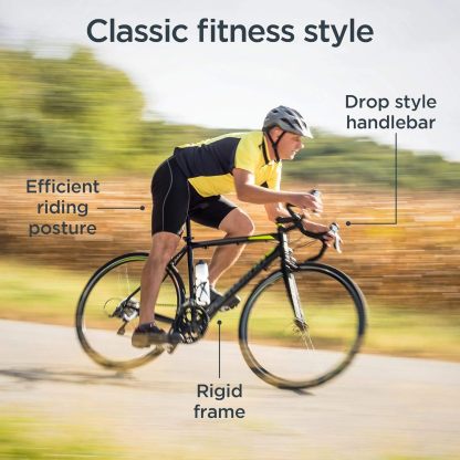 Schwinn Volare 1300 para Hombre Barra Bicicleta de Carretera, 700 °C Ruedas Mediano tamaño del Marco