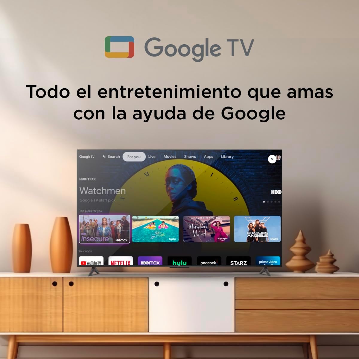 TCL Smart TV Pantalla 55" 55S451G Google TV 4K UHD Ultra HD | HDR 10 | 270 NITS 60 Hz | Dolby Audio Digital + | Compatible con Alexa