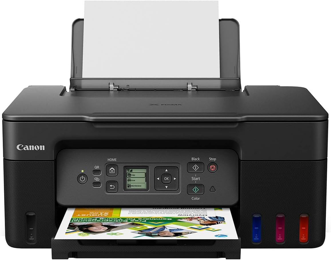 Canon Impresora de Inyección de Tinta Continua G1110, Mediano, Negro