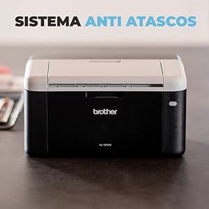 BROTHER Impresora Láser Monocromática HL-1212W,Compacta,Económica,WiFi,21 ppm,150 Hojas