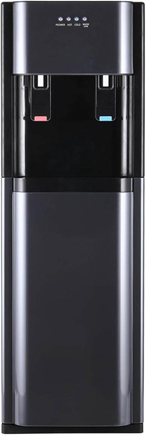 CHAGEE Despachador de Agua Garrafon Oculto 3 Ajustes de Temperatura Dispensador de Agua-Caliente Fría y Agua de la Habitación Dispensador de Agua de Acero Inoxidable para el Hogar (Blanco)