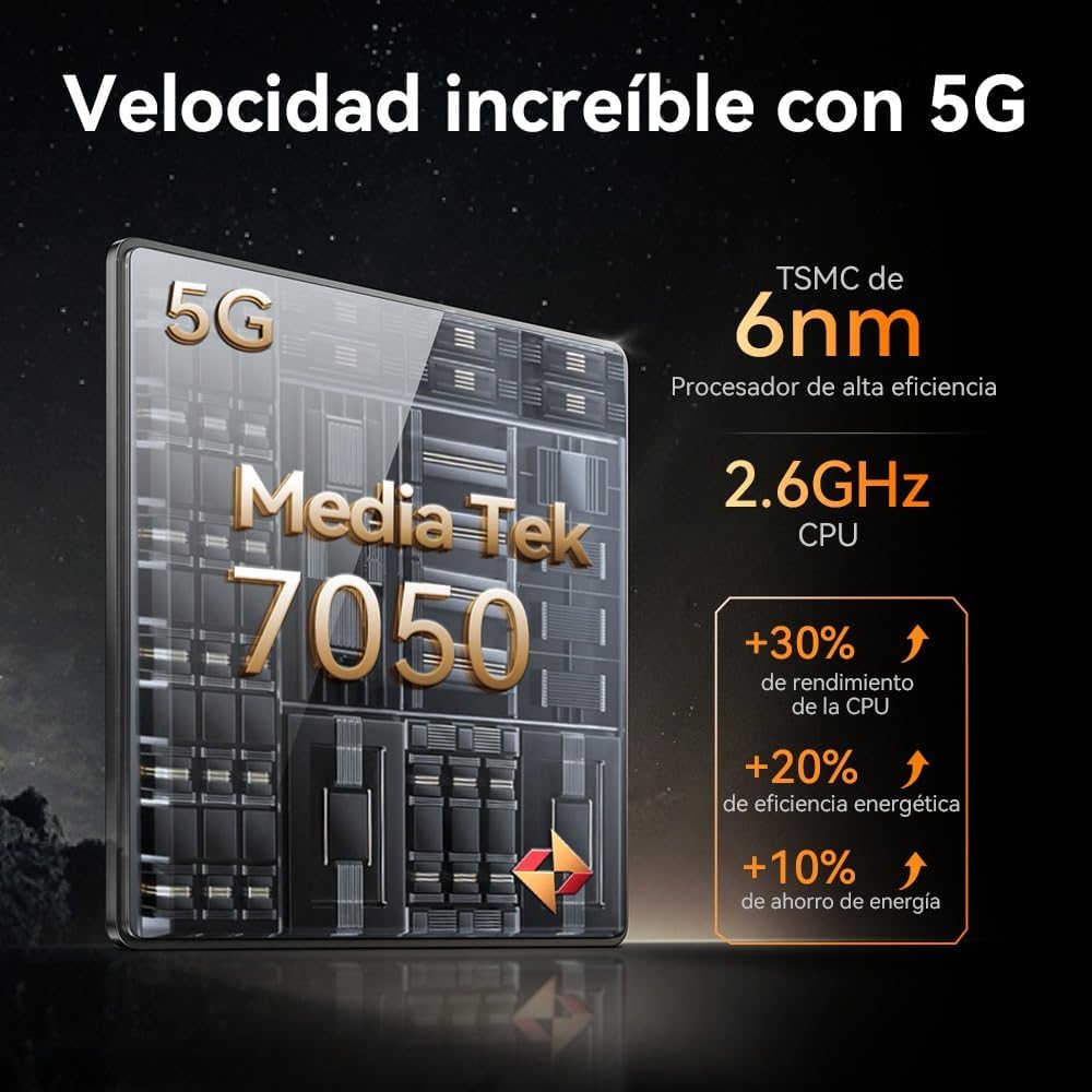 CUBOT Celular Kingkong X Robusto Dual Sim 256 GB 16 GB Ram 10200mah Android 14 (Negro)