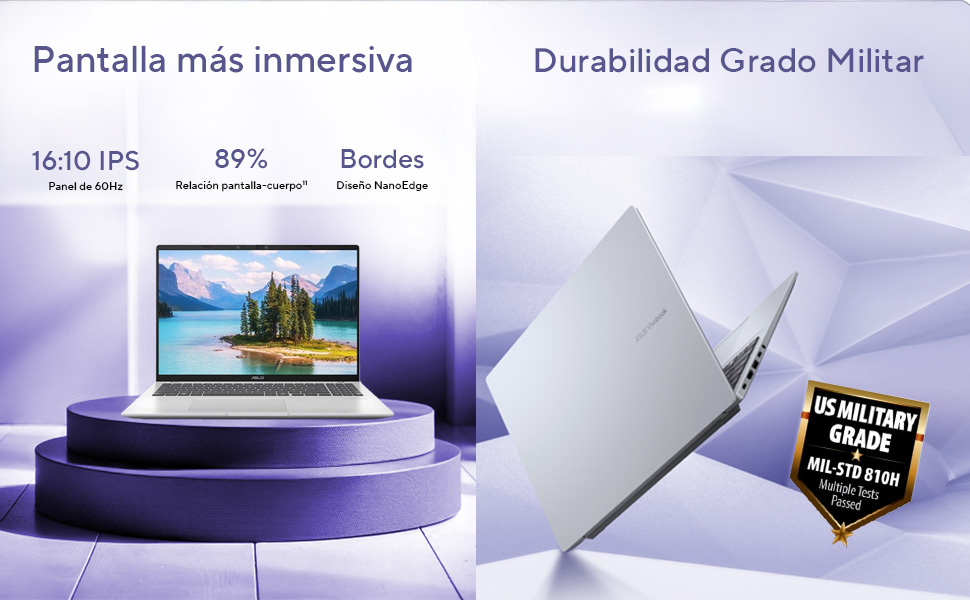 Vivobook 16 durabilidad grado militar