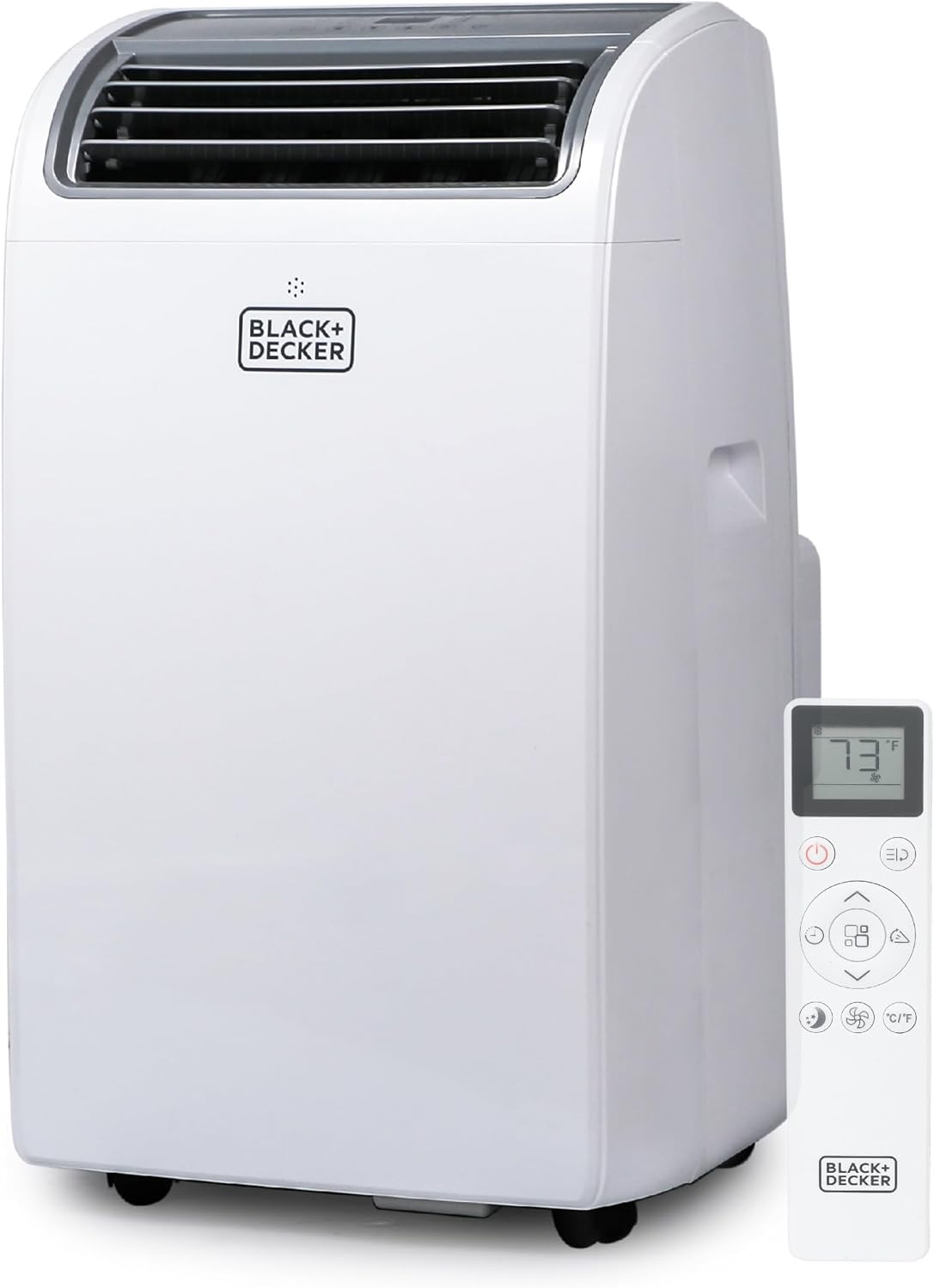 Black & Decker BTU Aire Acondicionado portátil con Mando a Distancia, Blanco, 1