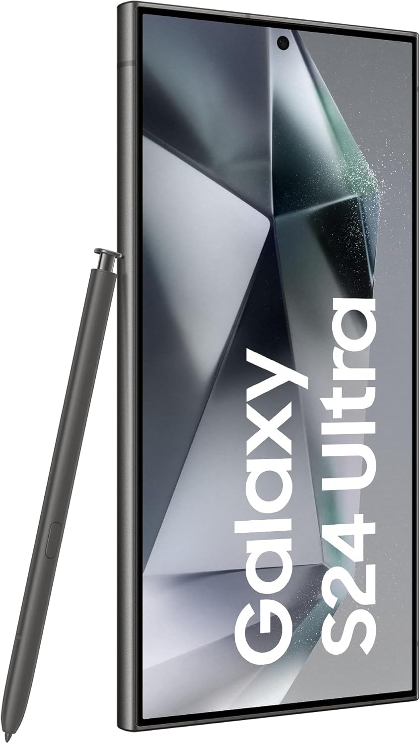Samsung Galaxy S24 Ultra 5G (International Version) 512GB + 12GB RAM Unlocked Android 14 Smartphone (Titanium Grey)