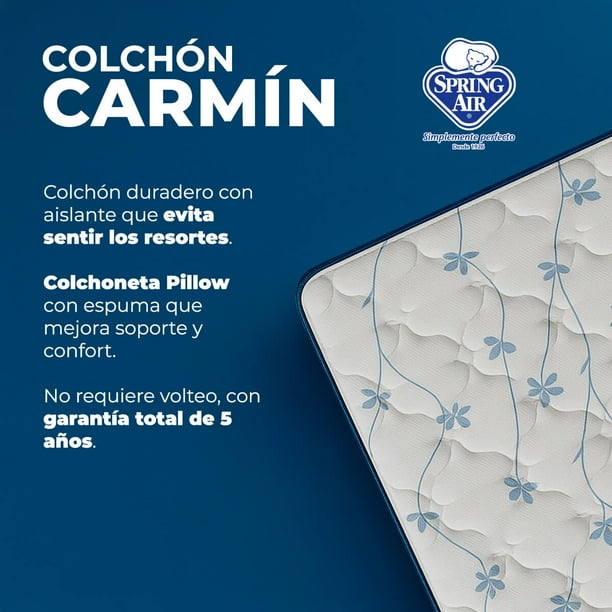 Colchón Matrimonial Spring Air Carmín Firmeza Media