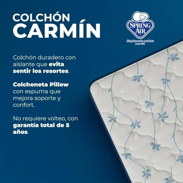 Colchón Matrimonial Spring Air Carmín Firmeza Media