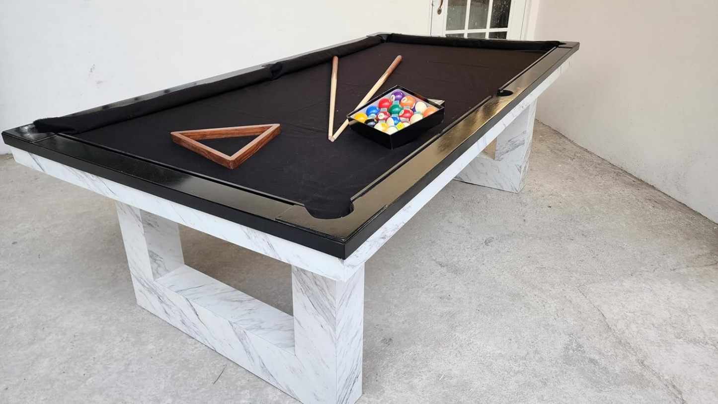 MESA DE BILLAR PROFESIONAL PARA CASA O NEGOCIO. USO RUDO MADERA 100% PINO (PAÑO ROJO)