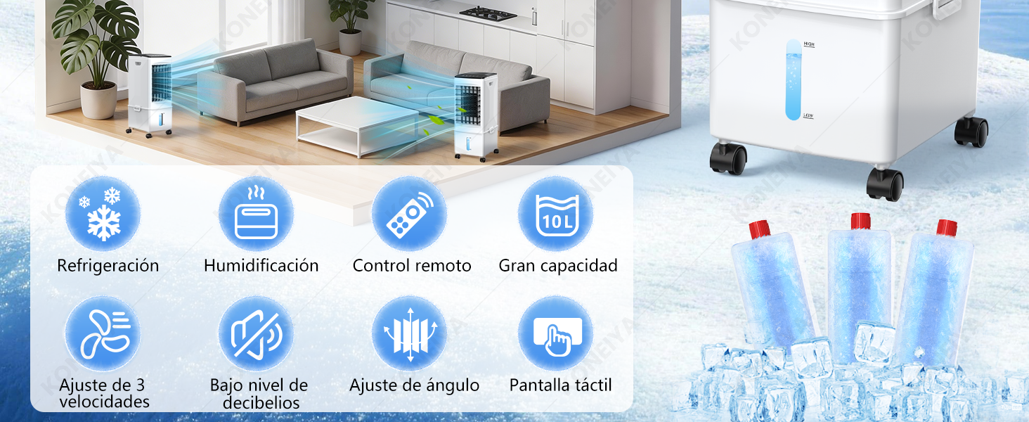 Enfriador de aire multifuncional