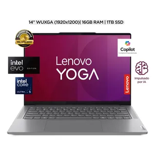 Laptop Lenovo Yoga Slim 7 83cv000klm Intel Ultra 5 125h 16gb 1tb Ssd Luna Grey