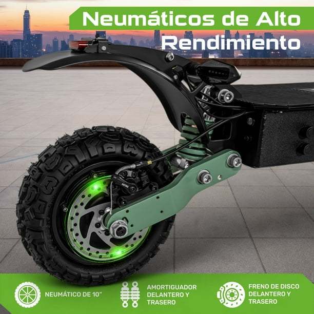 Scooter Electrico Plegable Premium 75 Km/h Full Luz Led