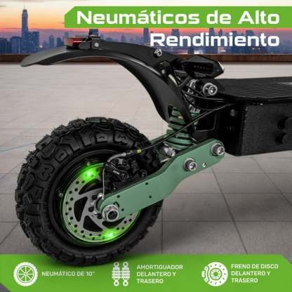 Scooter Electrico Plegable Premium 75 Km/h Full Luz Led