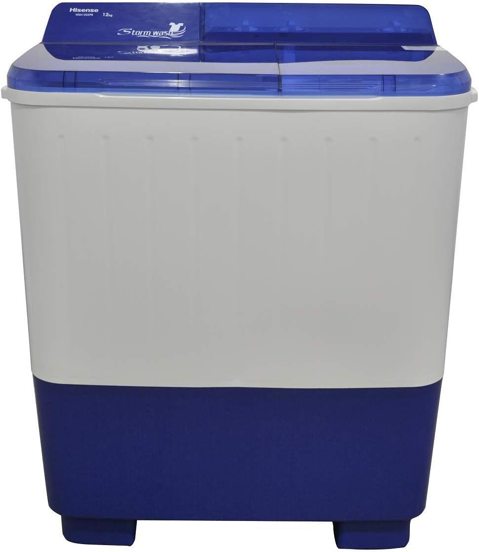 Hisense WSA1102PCN Lavadora Semiautomatica Doble Tina 11 Kg, Blanco/Gris