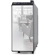 BLACK+DECKER Refrigerador de vino termoeléctrico con frontal espejado, no empotrado 12 botellas...