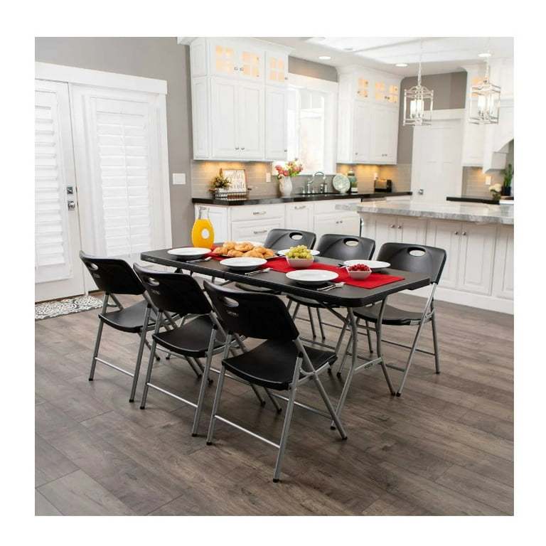Mesa Tipo Portafolio Plegable C/C 183 Cm Negra Lifetime 80788CHN Lifetime 80788CHN