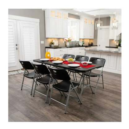 Mesa Tipo Portafolio Plegable C/C 183 Cm Negra Lifetime 80788CHN Lifetime 80788CHN