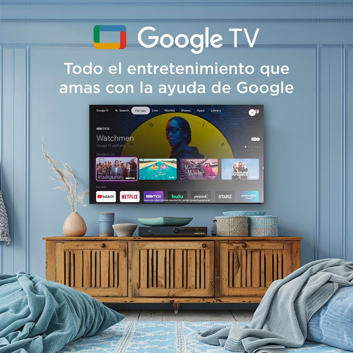 TCL Smart TV Pantalla 55" 55S451G Google TV 4K UHD Ultra HD | HDR 10 | 270 NITS 60 Hz | Dolby Audio Digital + | Compatible con Alexa