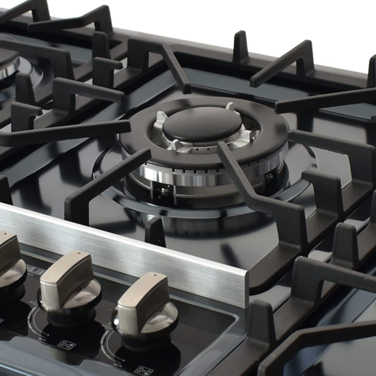 SUPRA Parrilla a Gas de 5 Quemadores Empotrable - 87 cm, Modelo 5Q-EB-87