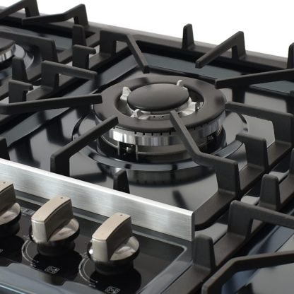 SUPRA Parrilla a Gas de 5 Quemadores Empotrable - 87 cm, Modelo 5Q-EB-87