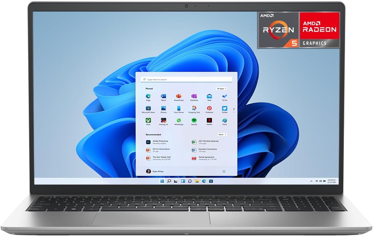 Dell Laptop Inspiron 3535 15.6" Full HD, AMD Ryzen 5 7520U 2.80GHz, 8GB, 512GB SSD, Windows 11 Home 64-bit, Español, Plata
