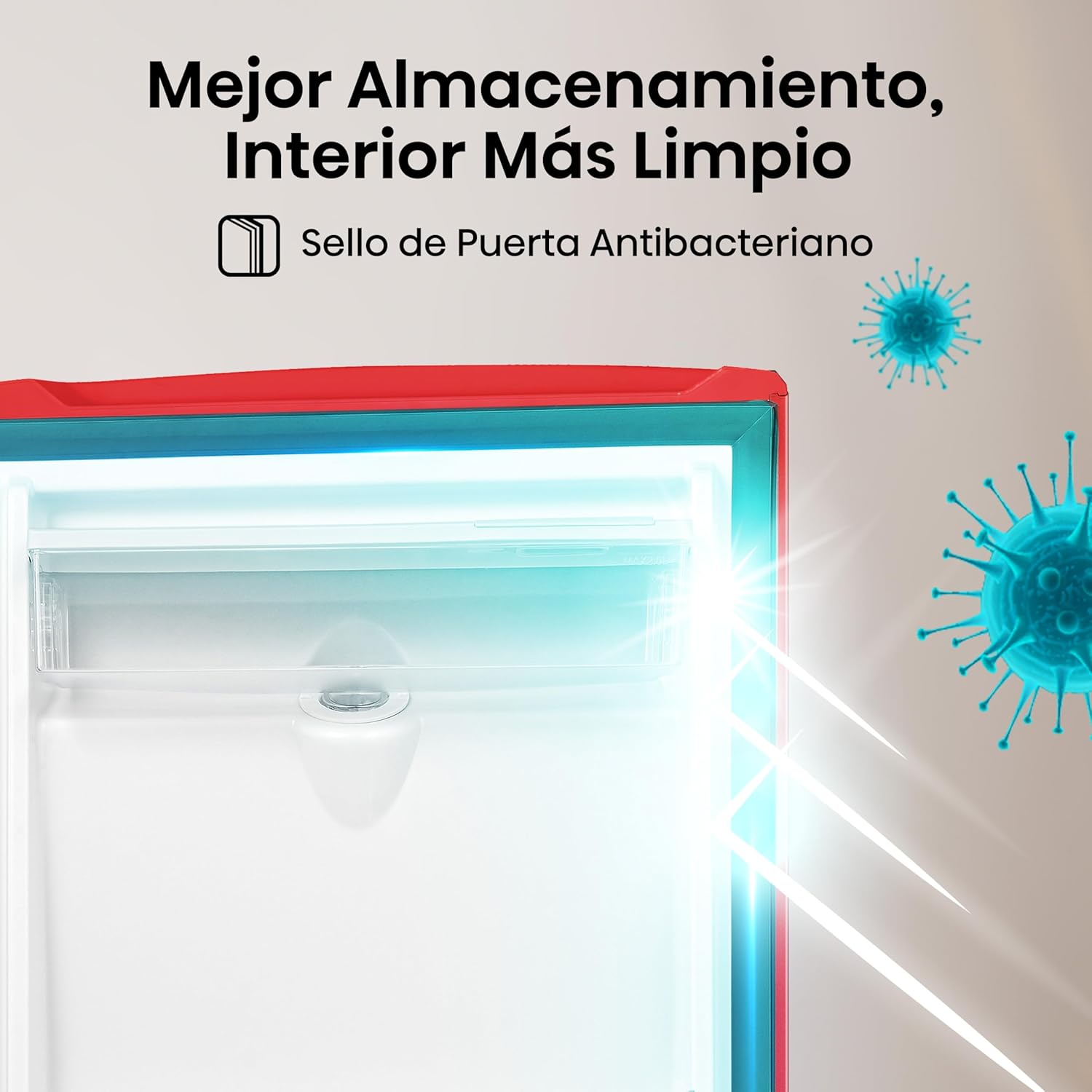 Hisense RR63D6WGX-Refrigerador Una Puerta, 6.3 pies cúbicos con Dispensador de Agua,Deshielo Semiautomático,Sello de Puerta Antibacteriano,52x54x128cm(AnchoxLargoxAlto),Gris