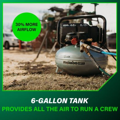 Metabo HPT Compresor de Aire | THE TANK | 200 PSI | 6 Galones | Ec914S