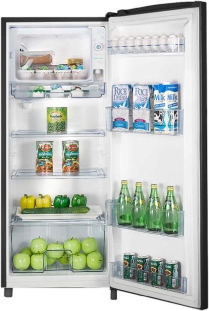 Hisense RR63D6WGX-Refrigerador Una Puerta, 6.3 pies cúbicos con Dispensador de Agua,Deshielo Semiautomático,Sello de Puerta Antibacteriano,52x54x128cm(AnchoxLargoxAlto),Gris