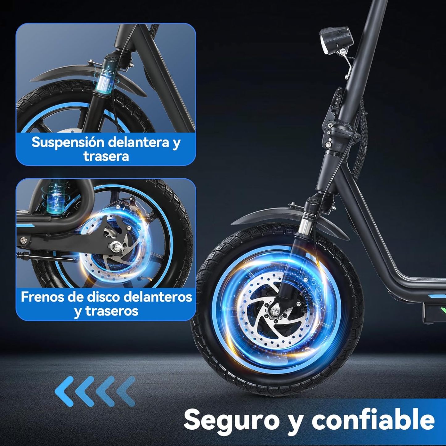 HONEYWHALE M5 Elite Scooter Eléctrico de Adultos, Patín Eléctrico Plegable con Asiento, Motor de 750 W de Potencia Máxima, Velocidad Máxima 40KM/H, Batería 15AH, Autonomía 40KM, Scooter de Movilidad