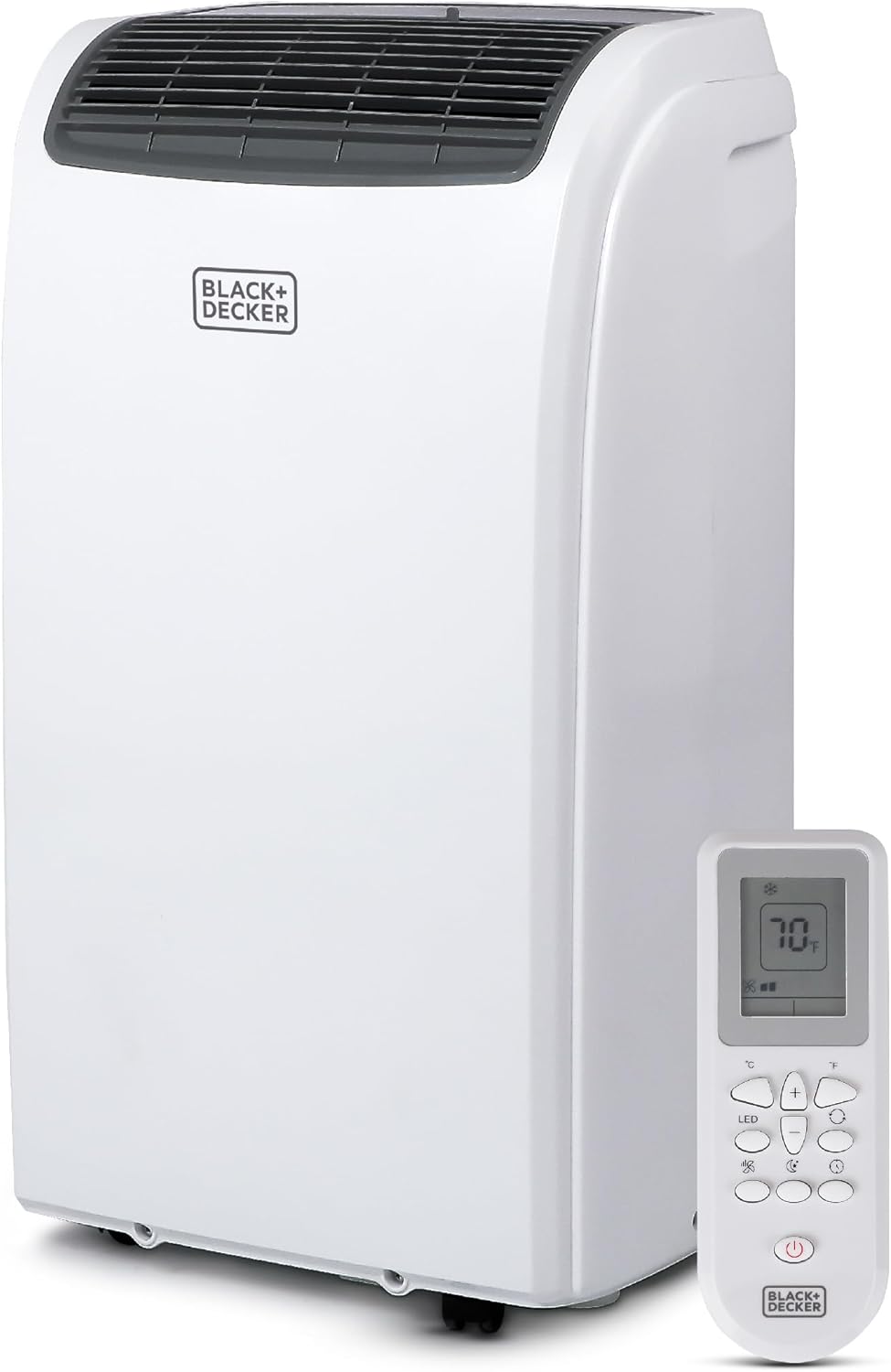Black & Decker BTU Aire Acondicionado portátil con Mando a Distancia, Blanco, 1