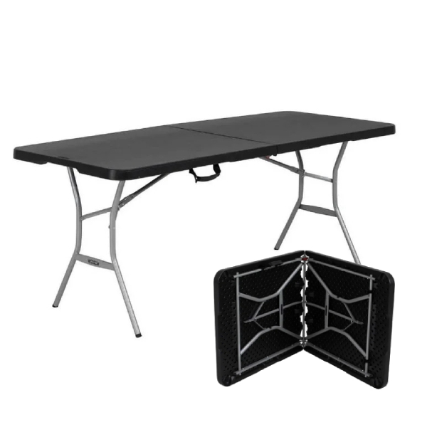 Mesa Tipo Portafolio Plegable C/C 183 Cm Negra Lifetime 80788CHN Lifetime 80788CHN