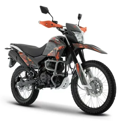 Motocicleta DM250 NEGRO NARANJA ITALIKA Doble Propósito